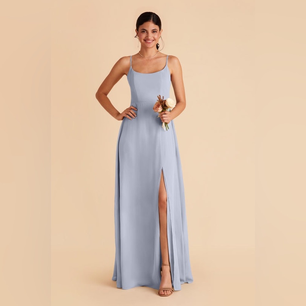David’s Bridal Dusty Blue Bridesmaid Dress